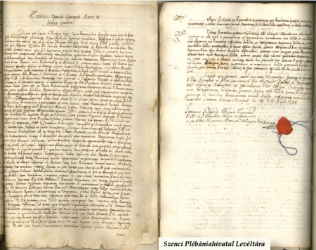 Részlet ez 1756-os vizitációból